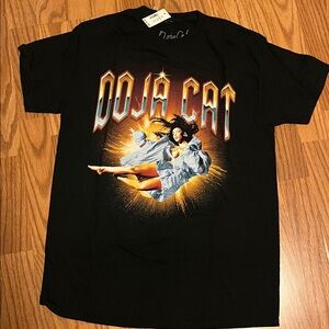 Doja Cat Planet Her Space Black T-Shirt size Small NWT